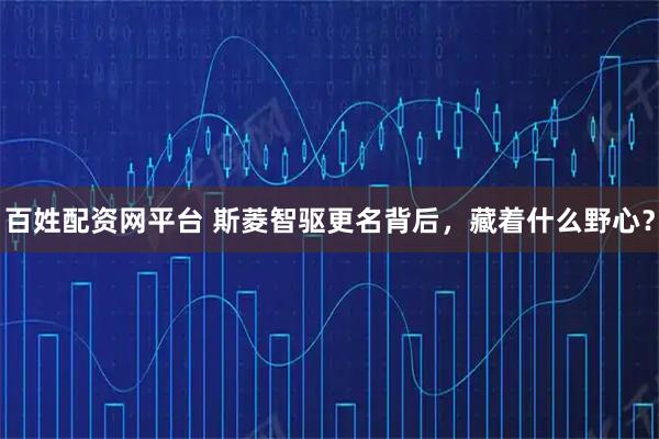 百姓配资网平台 斯菱智驱更名背后，藏着什么野心？