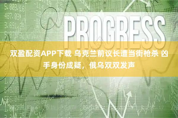 双盈配资APP下载 乌克兰前议长遭当街枪杀 凶手身份成疑，俄乌双双发声